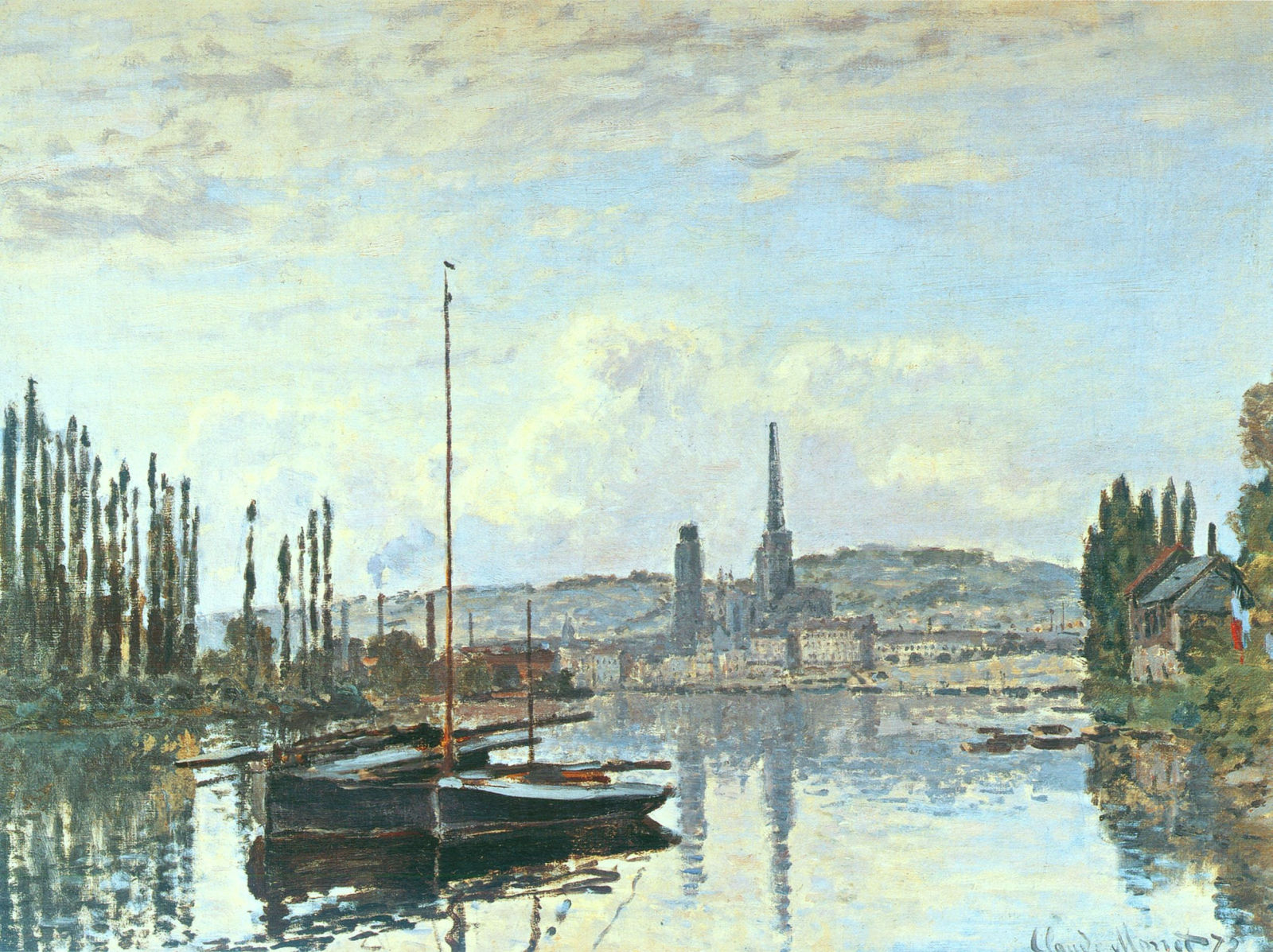 Клод Моне картина Вид Руана 1872г